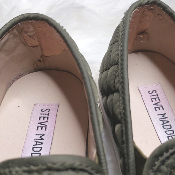 Steve Madden Ecntrcqt Sneaker 7.5 olive green - Picture 7 of 12